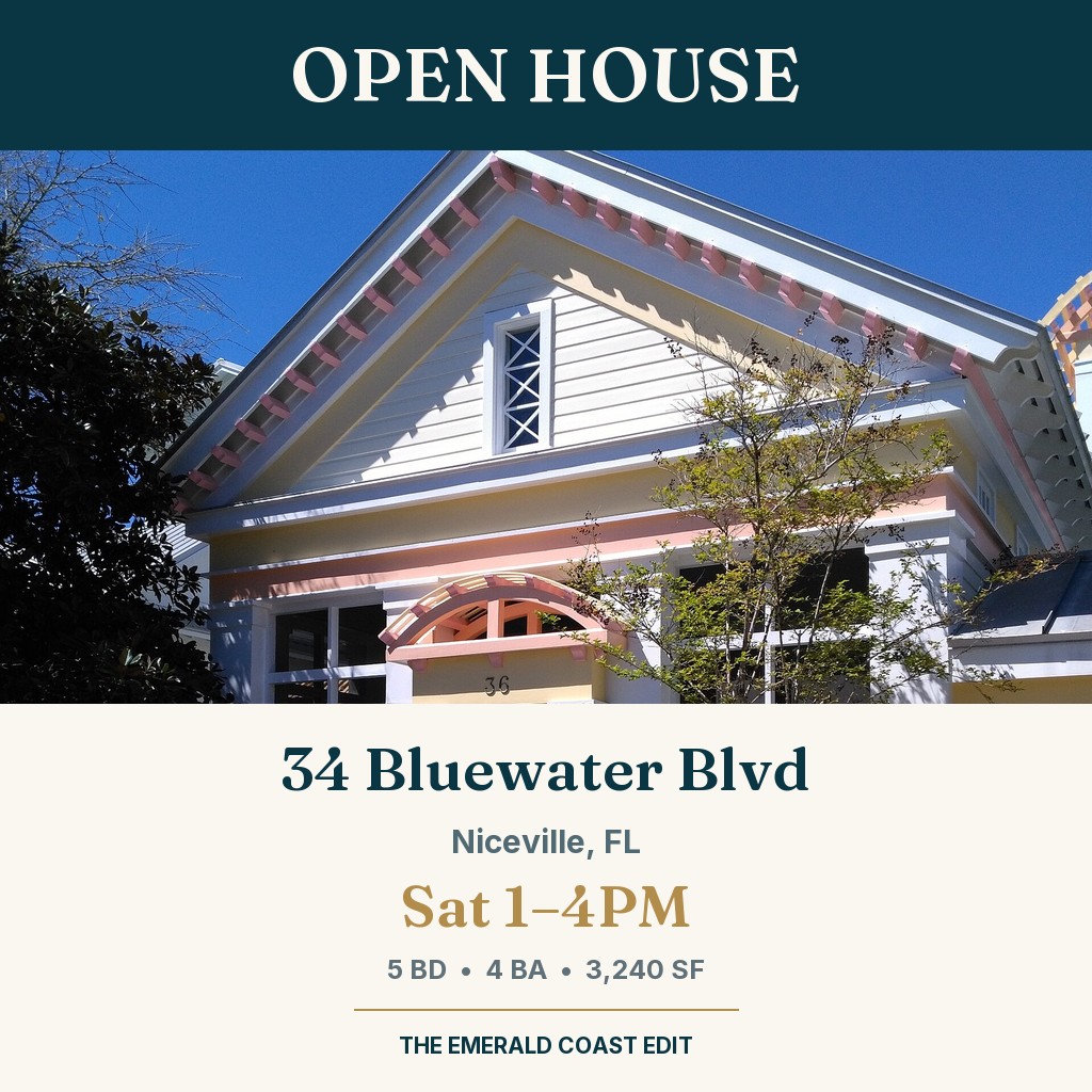 Open House — 34 Bluewater Blvd, Niceville