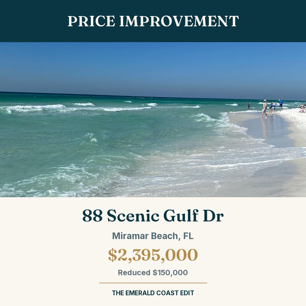 Price Improvement — 88 Scenic Gulf Dr, Miramar Beach