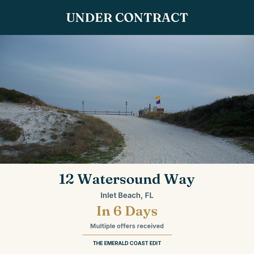 Under Contract — 12 Watersound Way, Inlet Beach